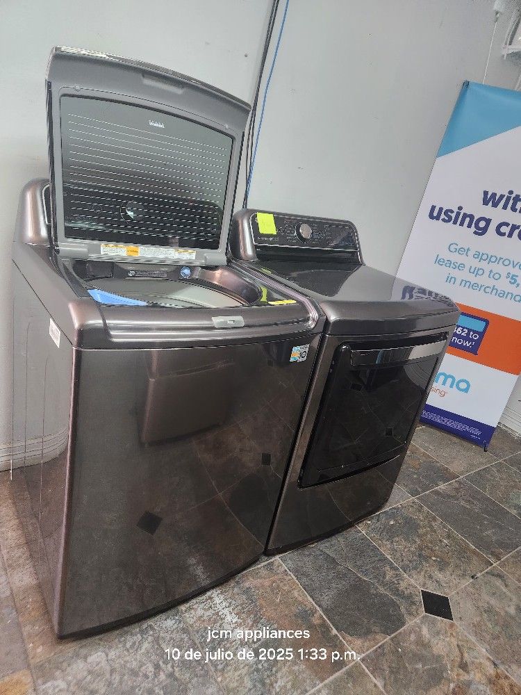 👌LG SET STEAM WASHER AND GAS DRYER LARGE 👌