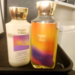 Gently Used Happy Vibes Body Lotion & Shower Gel