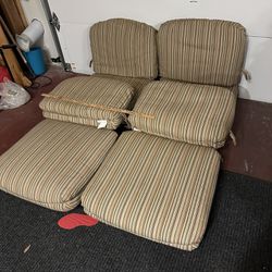 8 (4 Chairs) Hanamint Patio Chair Cushions; 4 Seat , 4 Back Cushions; Selling All Together; Price Is Firm