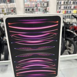 iPad Pro 11” 4th Gen M2 128GB New! Finance For $50 Down Payment!!