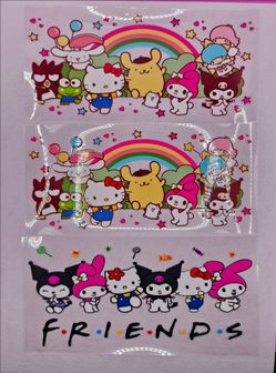 Sanrio/ Carebears Inspired Cup Wraps