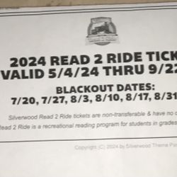 kids silverwood ticket