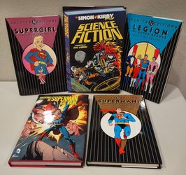 4 DC Comic Hardcover + Simon & Kirby Sci-fi.