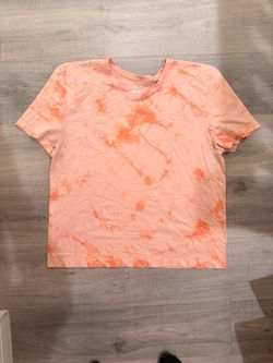 Pink and peach tie dye nylon large