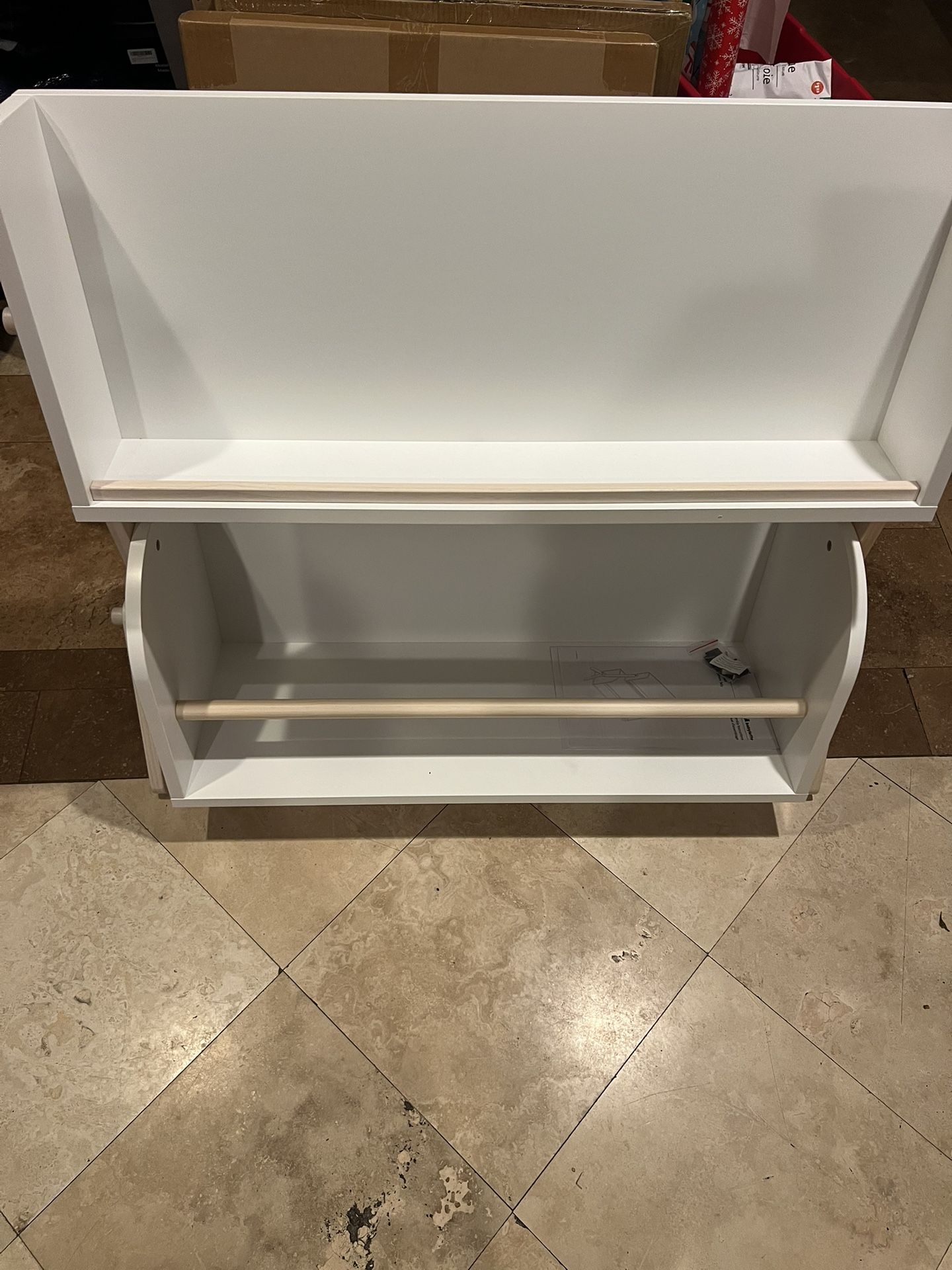 Babyletto Tally Storage and Bookshelf - White and Washed Natural