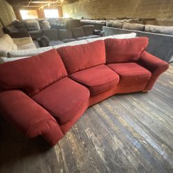 SET OF 2 Red 3 Seater Couch “WE DELIVER”
