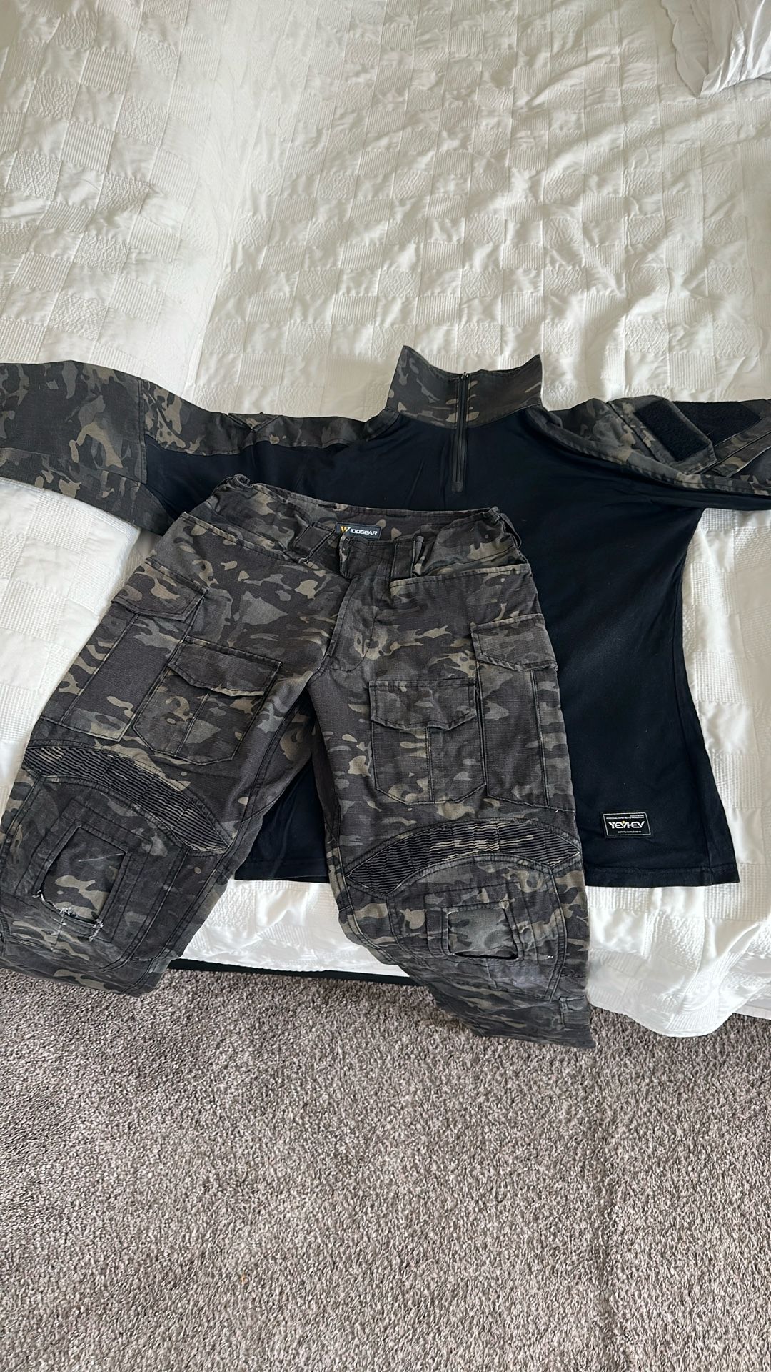 MultiCam Black Army Camo Clothes Paintball Airsoft 
