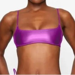 Matallic Swim Set In Dragonfruit Skims 