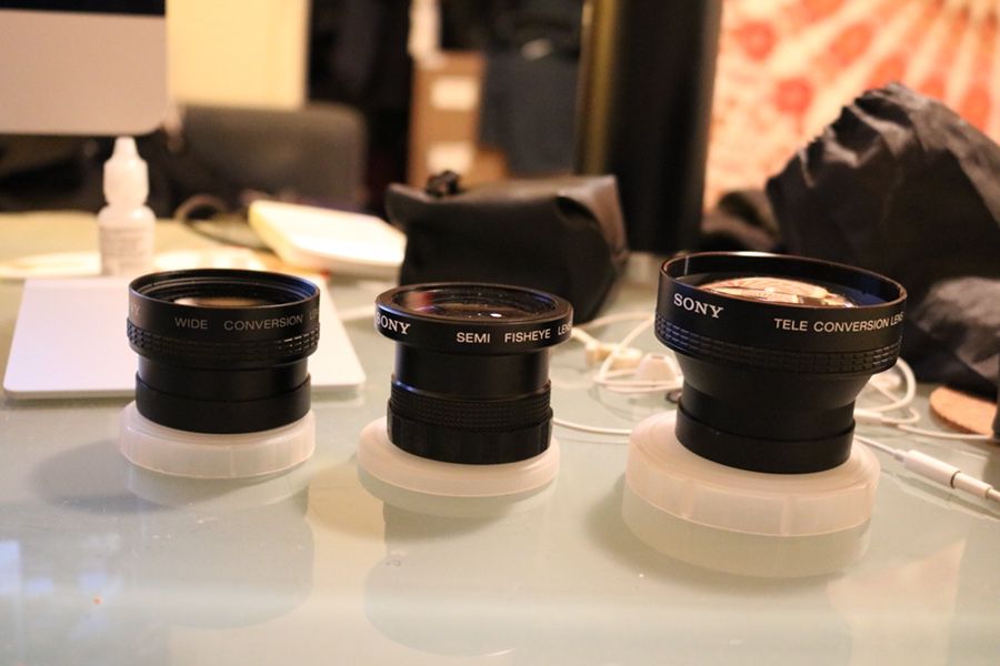 Sony Wide, Semi Fisheye, and Tele Conversion Lenses