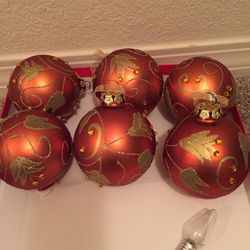 Copper with gold ball ornaments