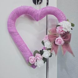 💗 Handmade Valentine’s Heart Wreath 💗