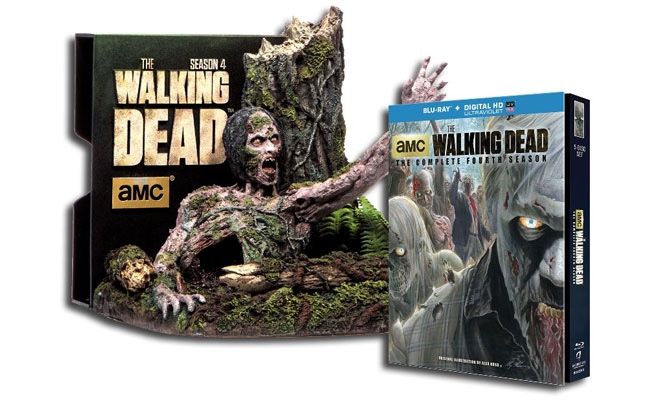 The Walking Dead Season 4 Limited Collectors Edition Blu-ray Moving Zombie Bust