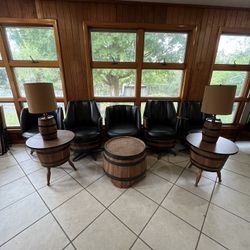 Whiskey Barrel Furniture 11 Piece Set