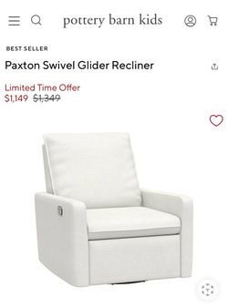 Pottery Barn Kids Paxton Glider Recliner