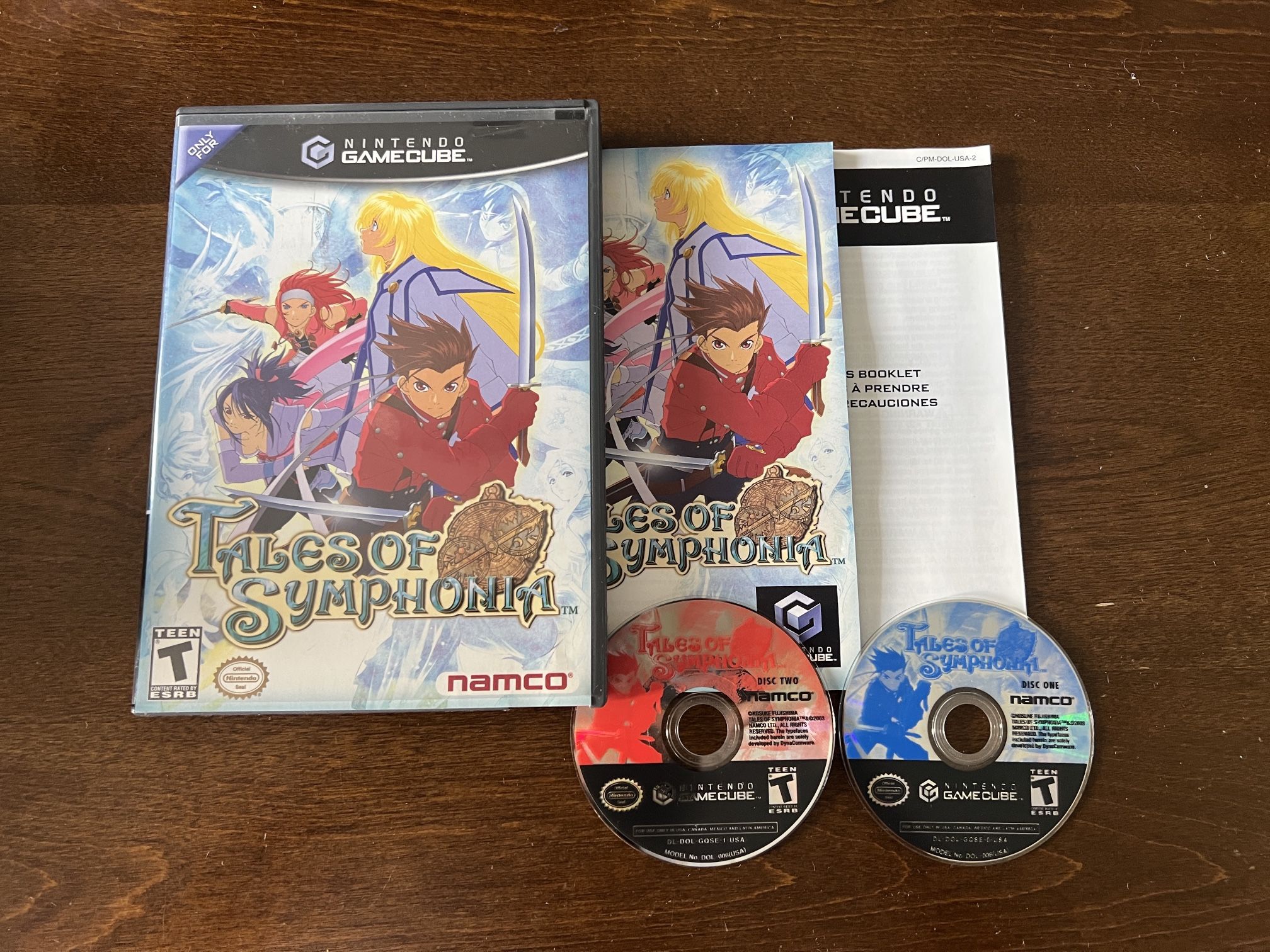 Tales of Symphonia Nintendo Gamecube Complete CIB Very Good Condition