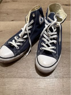 Converse blue high tops mens size 10