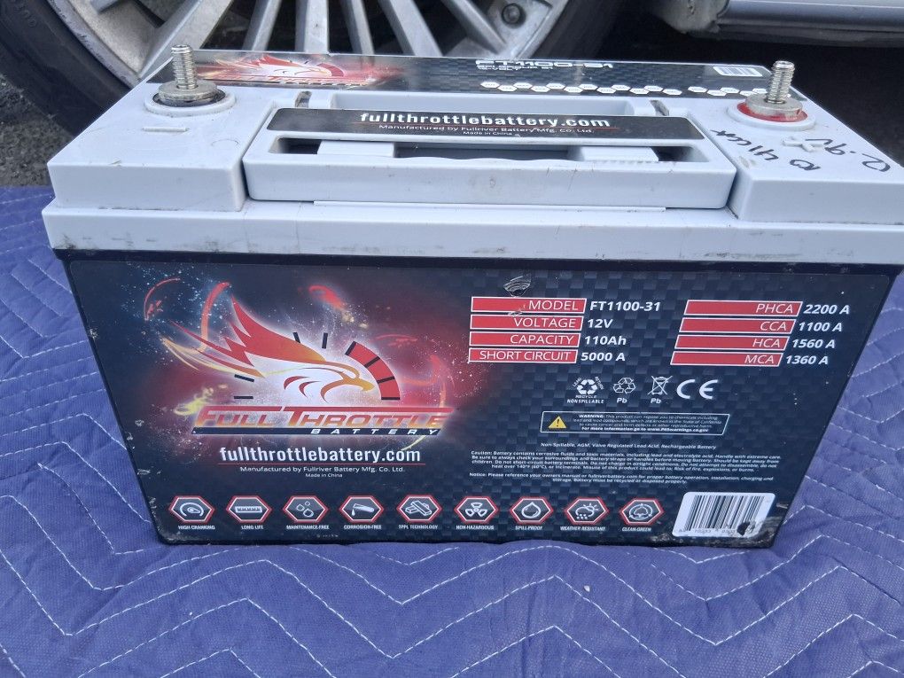 New Full Throttle FT1100-31 AMG Battery