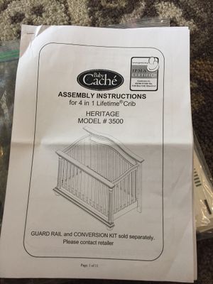 Baby Cache Heritage Crib For Sale In Mesa Az Offerup