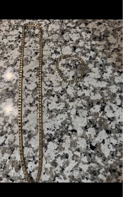 14k chain and bracelet !