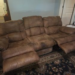 Recliner Sofa & Rocking Recliner Loveseat