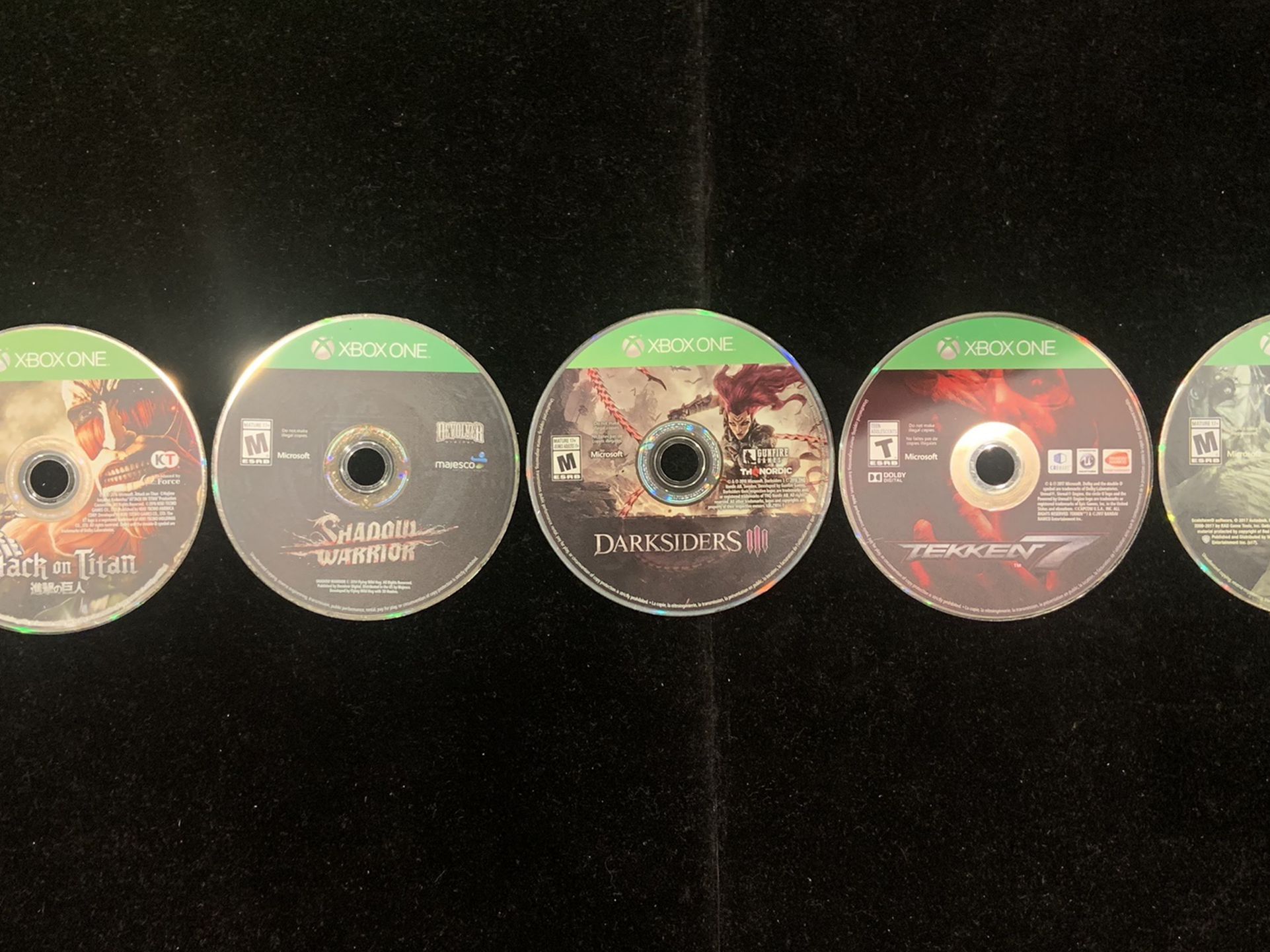 Microsoft Xbox One Game Lot (5 Games) DARKSIDERS 3+more(Post Nintendo Era)