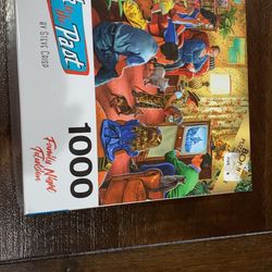 Back to the Past 1,000 piece jigsaw puzzle - Family TV Night - Rose Art brand 