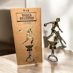 World Champion Bowler Bottle Opener