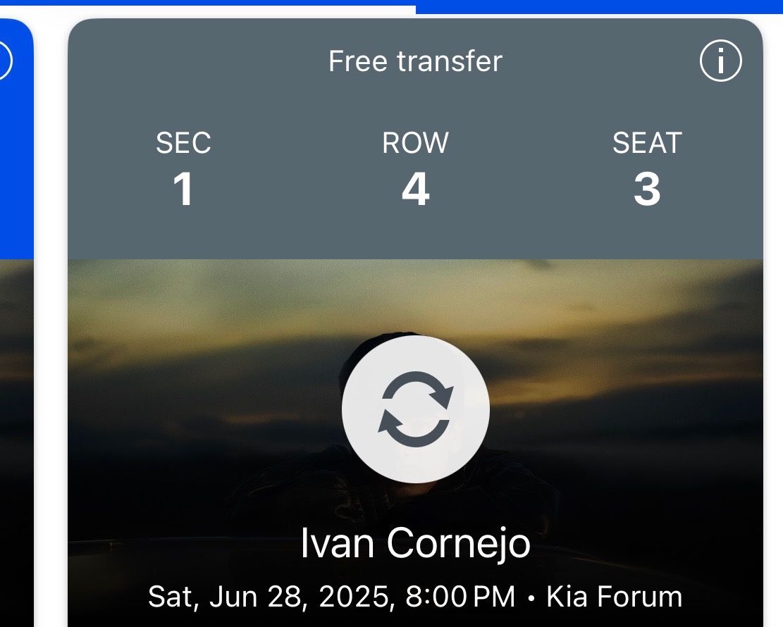 Ivan Cornejo Concert Tickets