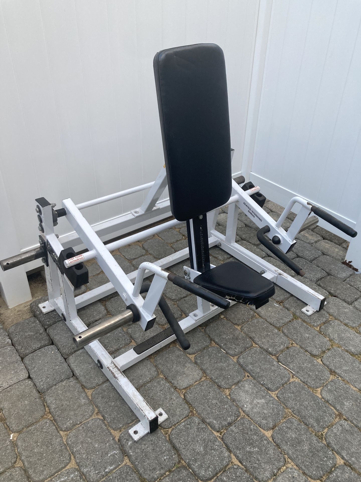 Hammer Strength Plate Loaded Seated Standing Shrug