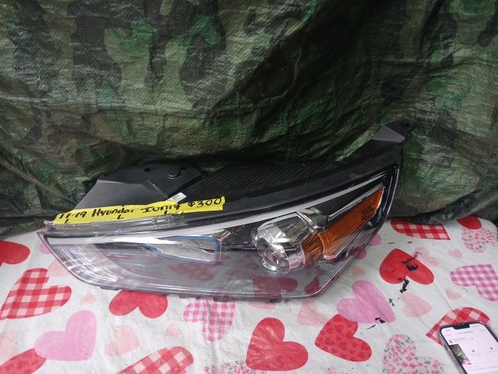 2017-19 Hyundai Ioniq Left Headlight 