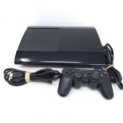 Sony PlayStation 3 PS3 Super Slim 250GB CECH-4201B Console W/Controller - Tested