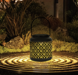Cylindrical Solar Lanterns Lights Outdoor Waterproof Hanging Lights