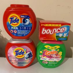 Laundry items bundled