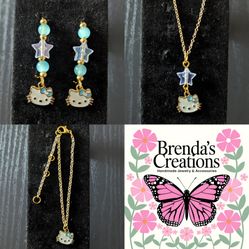 Blue Star Hello Kitty 3-Piece Jewelry Set