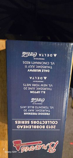 Atlanta Braves 2013 Bobblehead Collectors Series Box