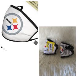 Adult Pittsburgh Steelers Fanatics Branded Cloth Face Covering - MADE IN USA
