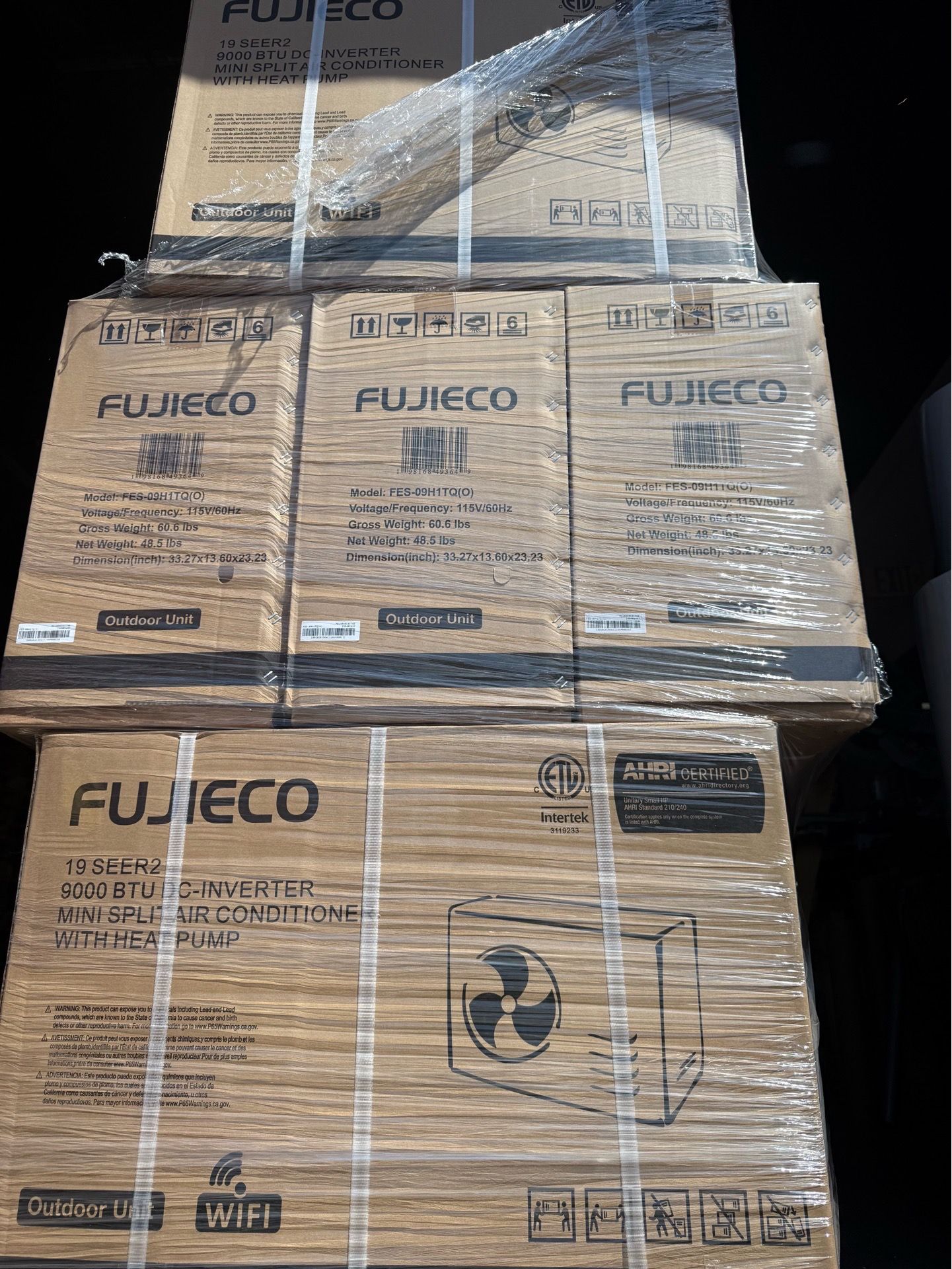 Fujieco 12000btu/1 ton mini split air conditioner