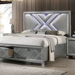 LED Queen Bed