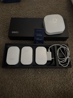 Eero Pro 6 Router + 3 Eero Beacon WiFi Extenders
