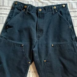 Vintage Carhartt B01 Double Knee Carpenter Pants Mens Black