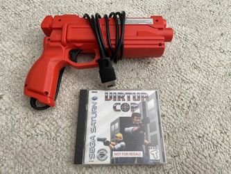 Sega Saturn Virtua Cop 1 And Accessory RARE