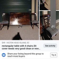 Table And 4 Chairs 40$ .Chairs Needs Clean