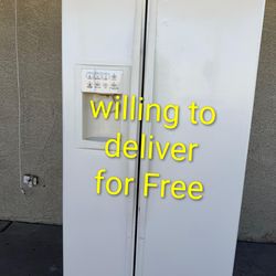 GE Side by Side Refrigerator 25 cuft(36" w 69" h