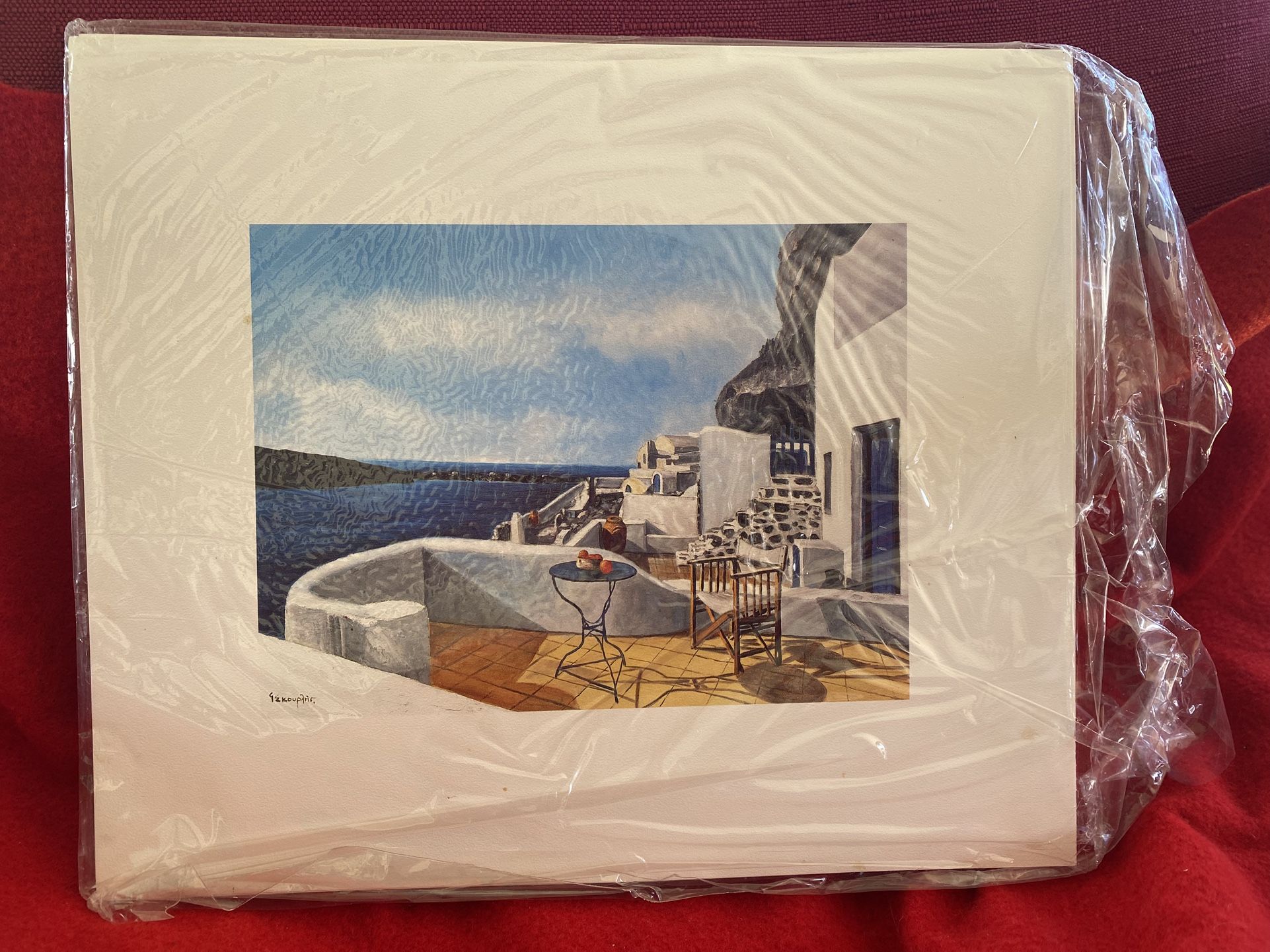 10.5 In x 9 In Original Poster Prints From Greek Hand Paintings Imported From Greece (2 available)