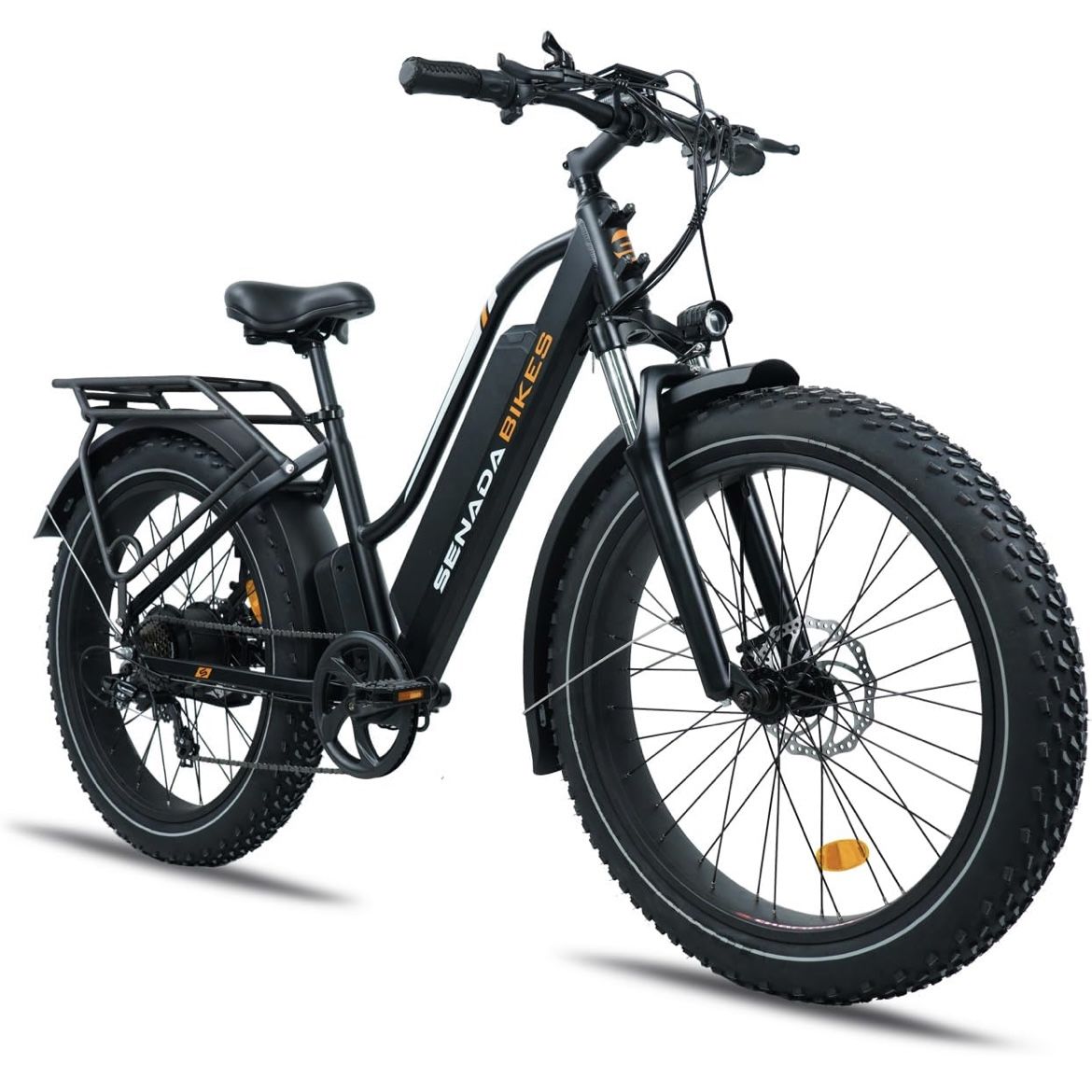 SENADA Electric Bike for Adults with 1250W Peak Motor, 1008Wh Mountain Ebike, Up to 30MPH 80Miles Adult Electric Bicycle, 26" x 4" Fat Tire Electric B