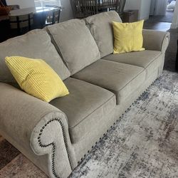 Tan sofa