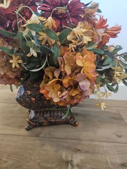 Silk Floral Arrangement in Decorative