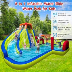 8 In1 Inflatable Water Park Bounce House Slide For Sale 2311-8