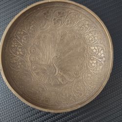 Vintage Peacock Tray