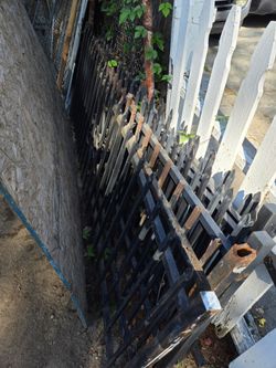 Free Wrought iron gates, chainlink fence